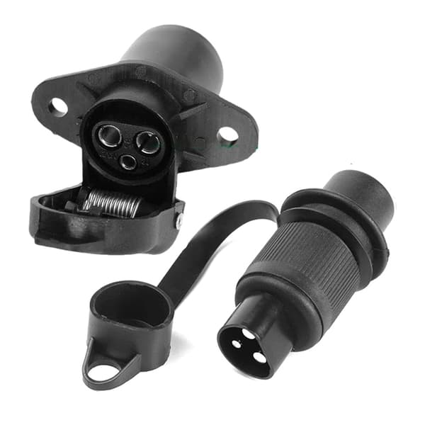 12V 3Pin Socket Trailer Adapter Power Socket Kontakt För socket