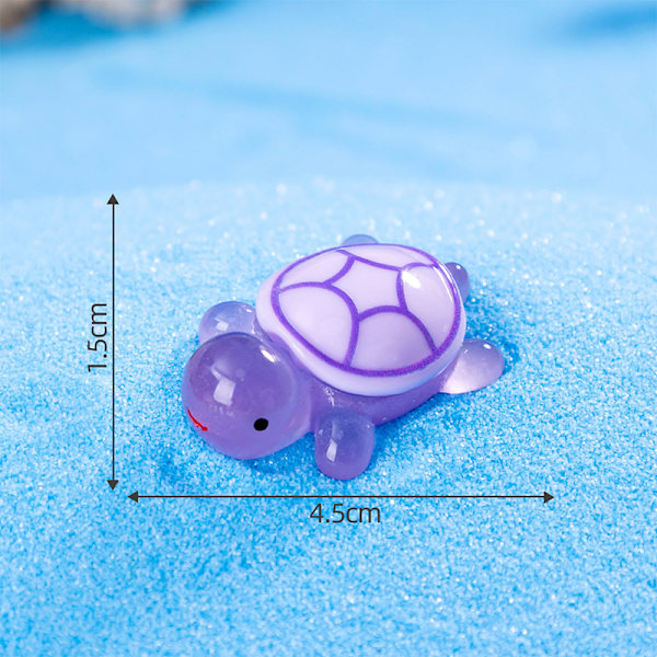 Cartoon Resin Luminous Turtle Ornament Cartoon Aquarium Fish Ta 1