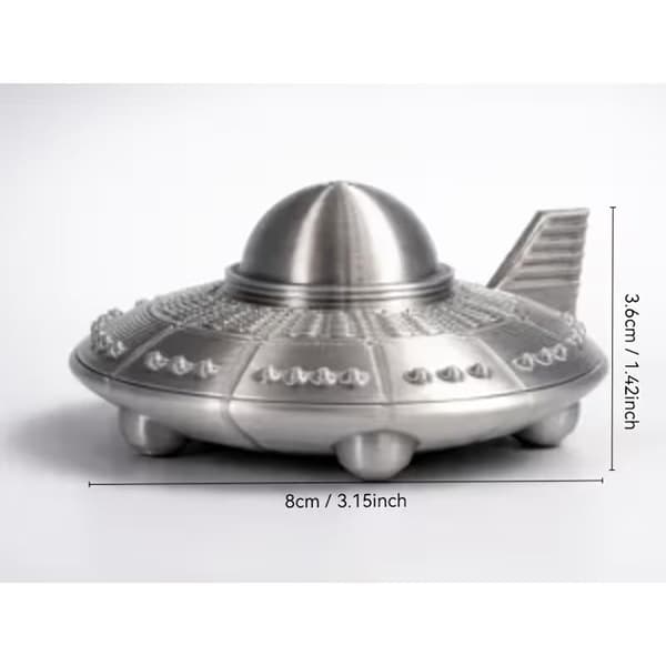 3D-printet UFO-ornament, velegnet til rumfartsentusiasters D