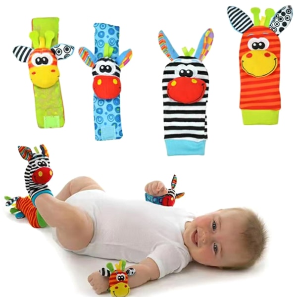 Baby rangle sokker Legetøj 3-6 til 12 måneder Piger Drenge Læringslegetøj 2  d495 | 2 | Fyndiq