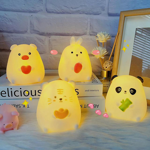 Kawaii Nattlampe Bunny Lamp Kreativ Nattlampe Skrivebord Bunny Des A3