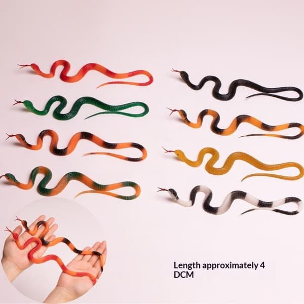 40 cm Realistisk Gummi Leksaksorm Simulering Python Halloween Födelsedag A8