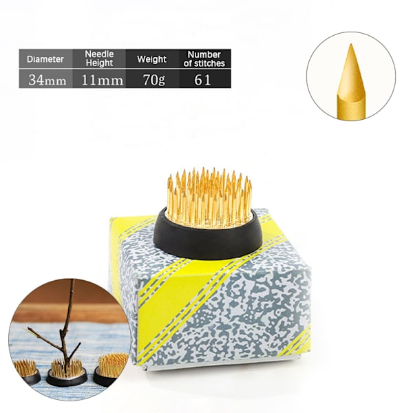 Rund blomst froskeholder fast base verktøy praktisk enkel flo 34mm