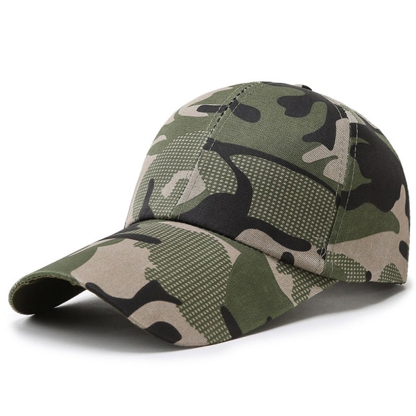 Justerbar Cap Mesh Tactical Airsoft Fishing Snapback Hat khaki camouflage