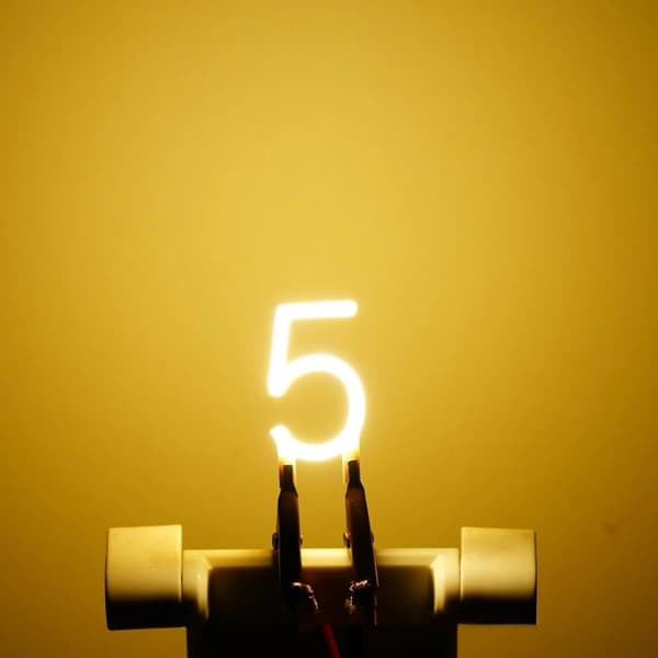 Nummer 0123456789 LED-glødetråd DC 3V COB Edison gul hvit DI 1