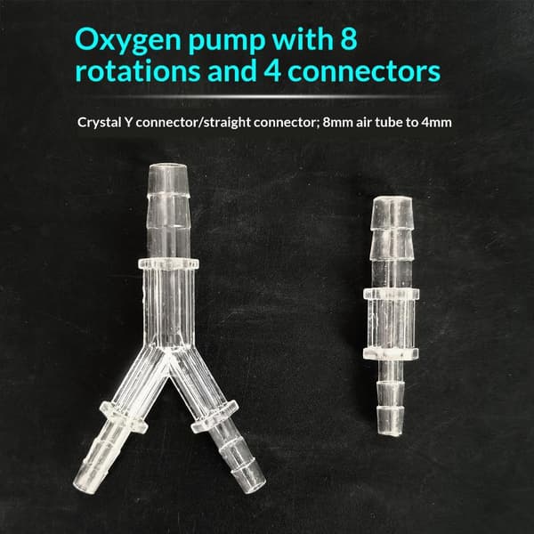 5 stk. Y-formet reducerende akvarie luftpumpe akryladapter A1