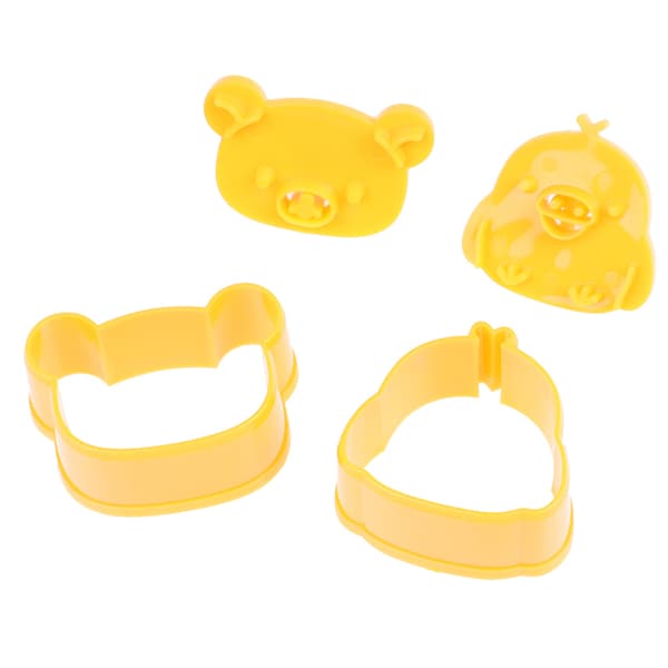 3 stk/sett e Bear Sandwich Mold Brødkake Biscuit Embossing Devi