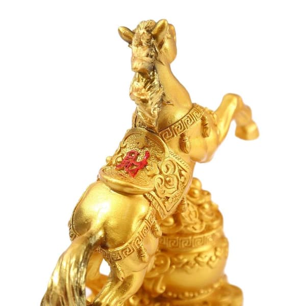 Kreativ messinghest og abe e Statue Nøglering Vedhæng Hjem Silver