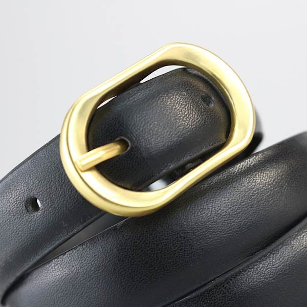 Retro beltespenne for kvinner Mote Dame belteskinn for kvinner Black