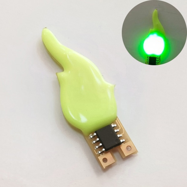 3v Led Cob Flash stearinlys Fleksibel Filament Diode Light Decorati Green