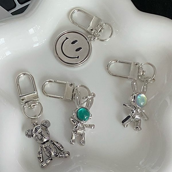 Kreativ Trendy Mote Legering nøkkelring Ins Style Personlighet Pu 4