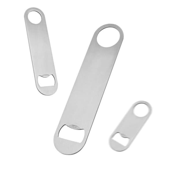 Mini Kestävä Olutpullonavaaja Ruostumattomasta Teräksestä Litteä Nopea Pullo S