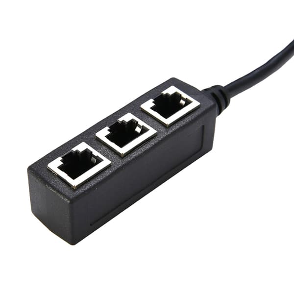 Ethernet-kabelsplitter Nettverksadapter Ethernet-splitter 1 til