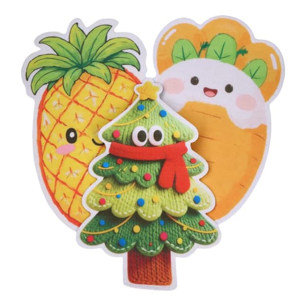e Ananas Julgran Kattklösbräda Anti-rep Kattgrin Pineapple