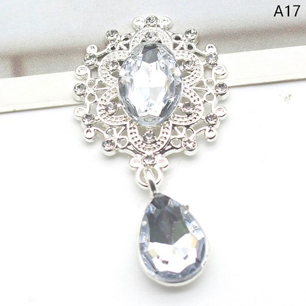 Kiiltävä rintakoru 45*25mm Crystal Asusteet Muoti Upea ke A17