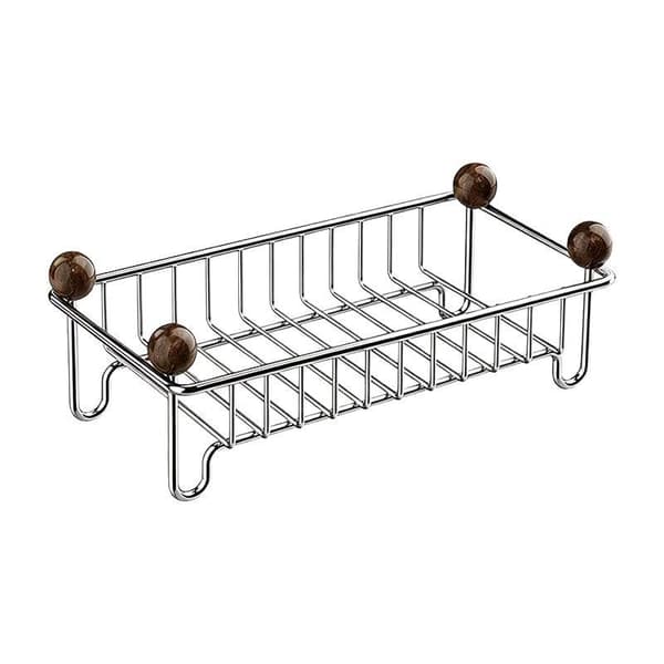 Bänkbänk i rostfritt stål, rostfri beläggning, trä K Silver L