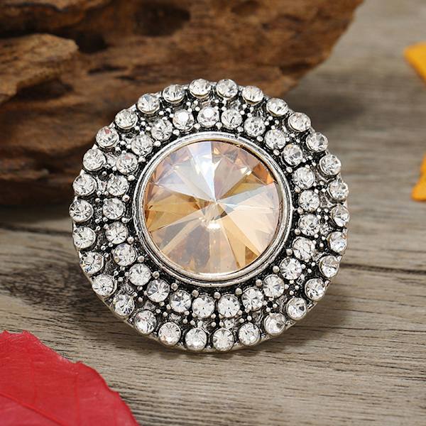 Crystal Stone Ring för kvinnor Vintage kvinnlig bröllopsfest juvel A9