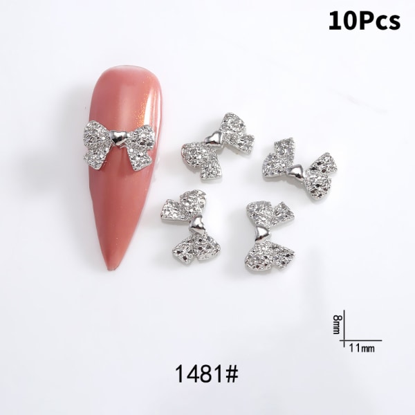 Hot Style Nail Art Diamond Bow Tredimensionel Super Glitter A10