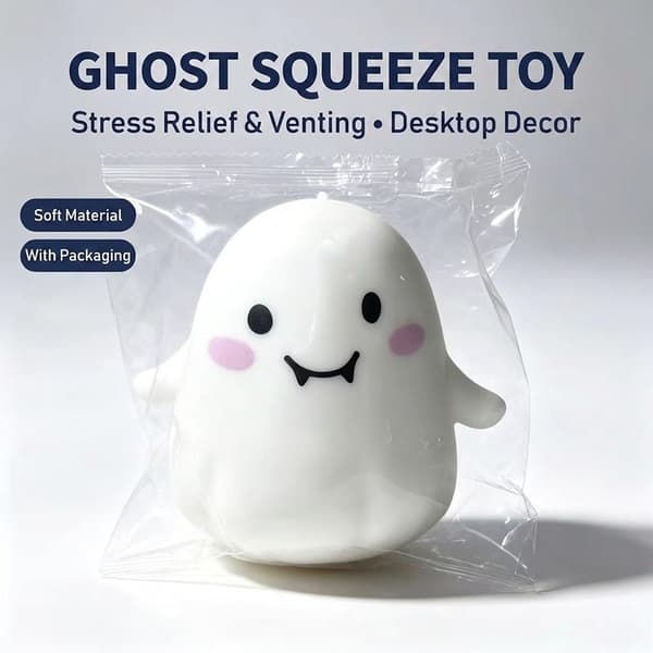 e Ghost Fidget Puristettava Lelu Pehmeä Kosketus Ja Halloween-lahja A2