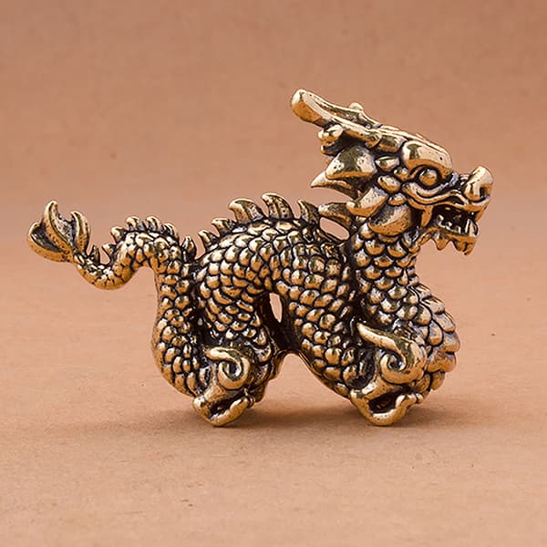 Zodiak Drakprydnad Hantverk Figur Djur Drake Staty Figu A3