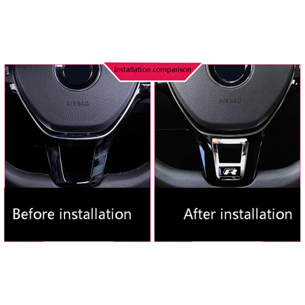 Bilratt Trim R Line Emblem Sticker For Golf Jetta Ti B