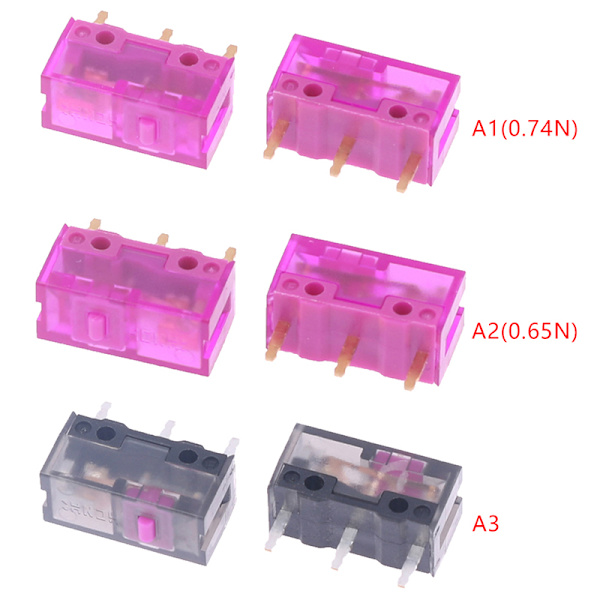 2st Dammtät Mus Micro Switch 3Pin Guldkontaktor 150 Milli A3