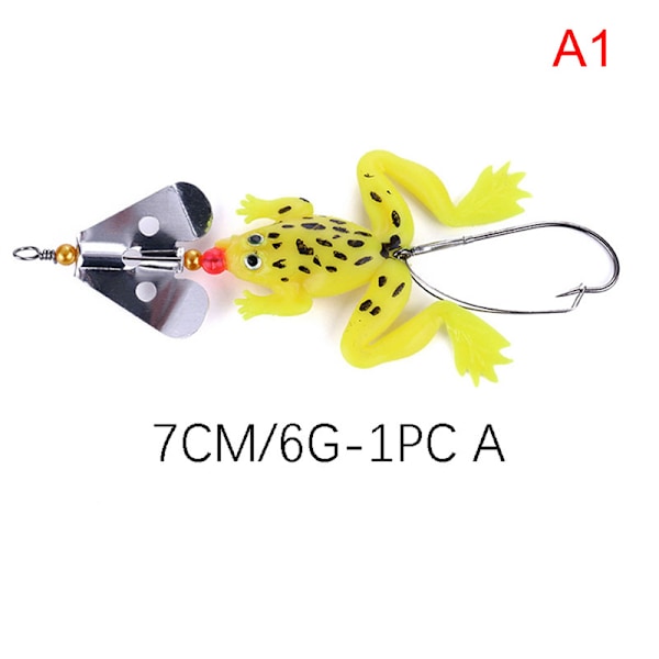 Fishing Soft Lures Faux Frog 4 färger Kvalitet Bra Crankbaits L A1