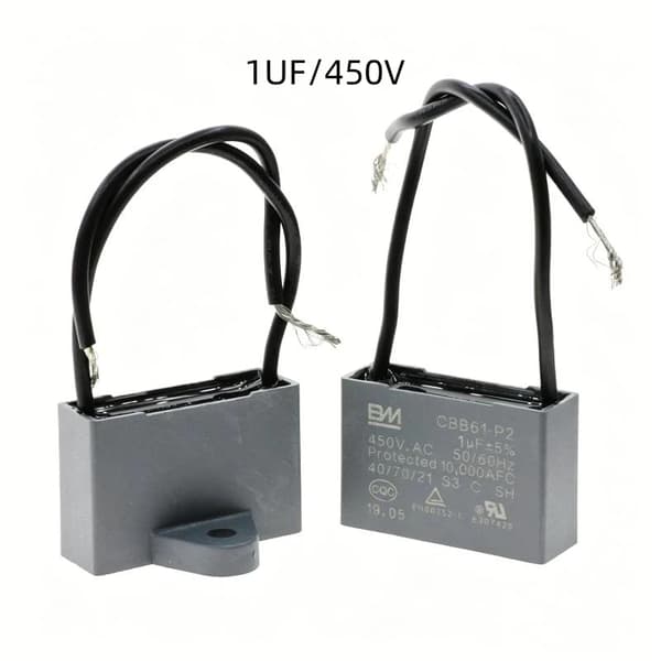 CBB61 450VAC Viftestartkondensator Flere kapasitansalternativer A1