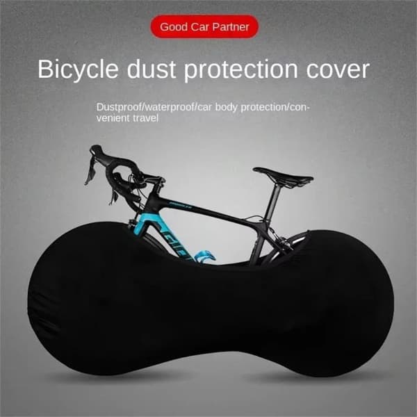 Cykelöverdrag Cykelskyddsutrustning Anti-dammhjul Black