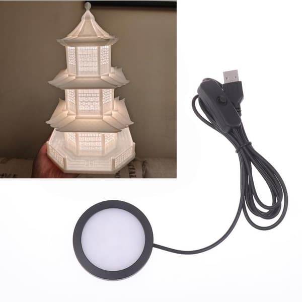 1 st för Bambu Led-ljusdelar DIY-modell varm/vit/neutral svart 4000K Neutral light