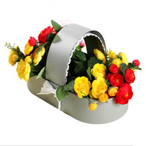 Blomlåda Dekor Spetsband Blomlåda Vagga Blomförpackning B White