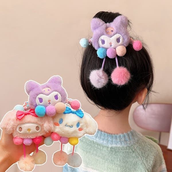 Lapset e Pehmo joustavat hiusnauhat Sarjakuva hiusnauhat Scrunchie A1