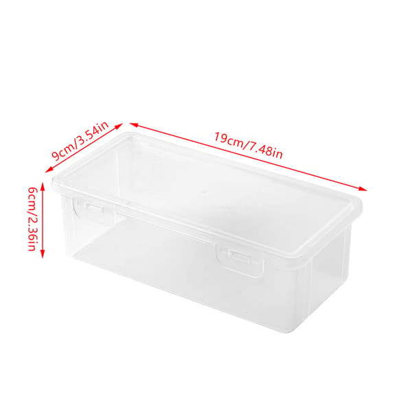 1 st stort transparent pennfodral i plast med stor kapacitet