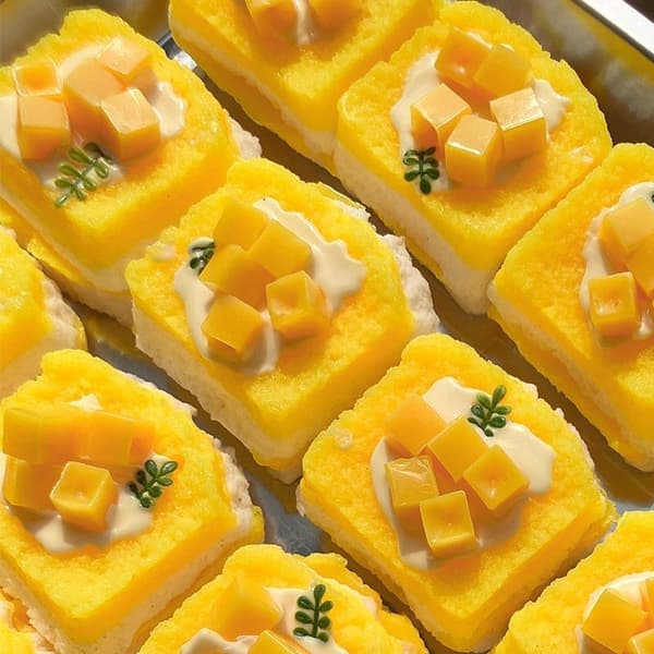 Mango Toast Legetøj Super Blødt Langsomt Stigende Realistisk Legetøj Single layer toast