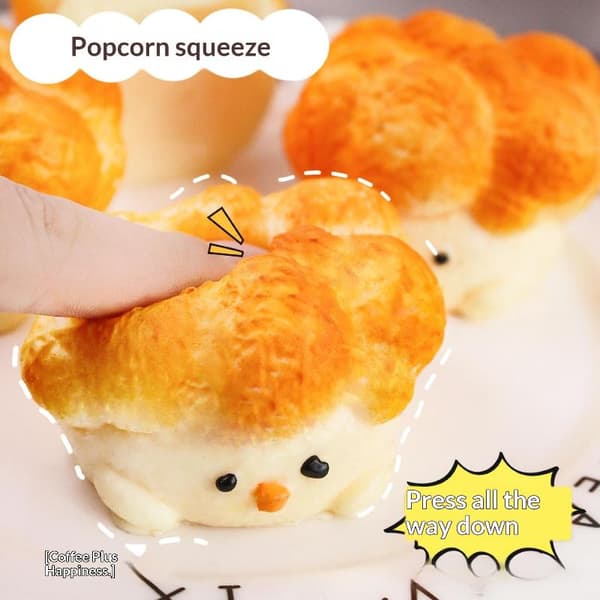 e Popcorn Chicken Leksak Mjuk Långsamt Stigande För Barnpresenter