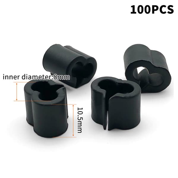 100 st Y-formade plastkopplingar - DIY trådnätsfäste BK1