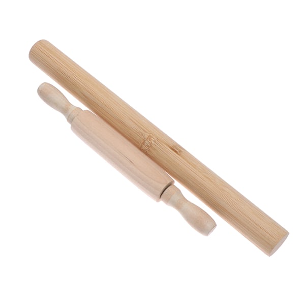 Kavel av massivt trä, non-stick träpresspinne, bakning D 20CM