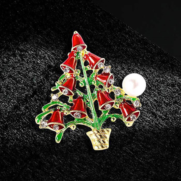 Christmas Snowflake Tree Elk Broche Badge e Brocher For Women A5