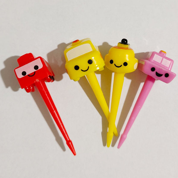 Sarjakuva Fruit Fork Toothpicks ja Animal Selection Mini Lunch Bo