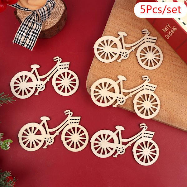 5 stk 1:12 Dukkehus Miniatyr julesykkelpynt Sykkel M