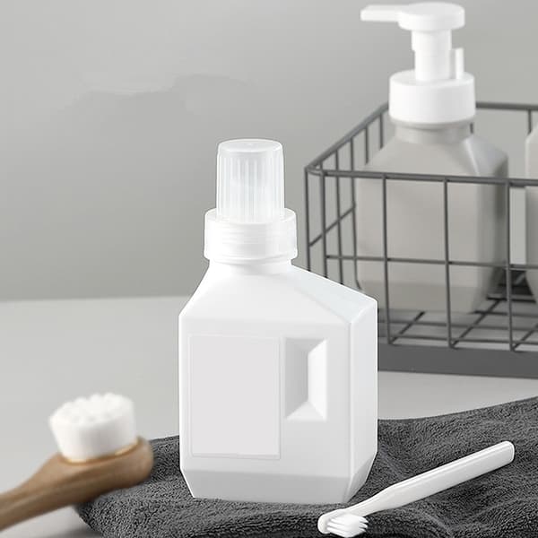 Genanvendelige vaskemiddelflasker Kapacitet Blødgøringsmiddel Opbevaring Re White 600ml