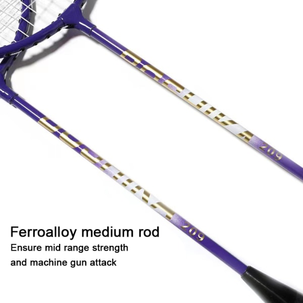 2st/ Set Badmintonracket Amatör Primär Badmintonracket Trai Random Color with bag