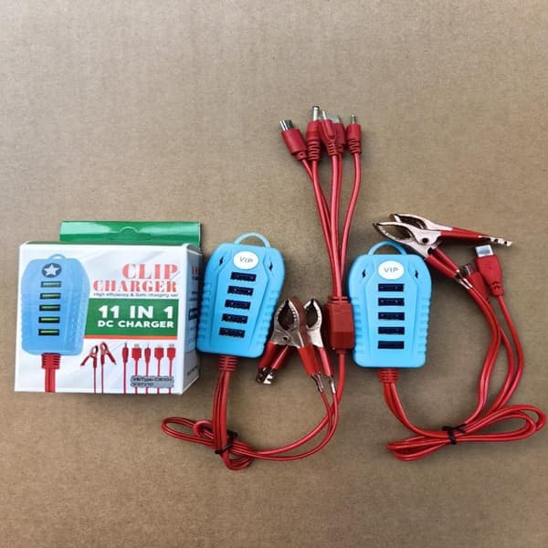 1 stk 4/5USB Clipoplader USB-interface Universal Batteri Telefon A1