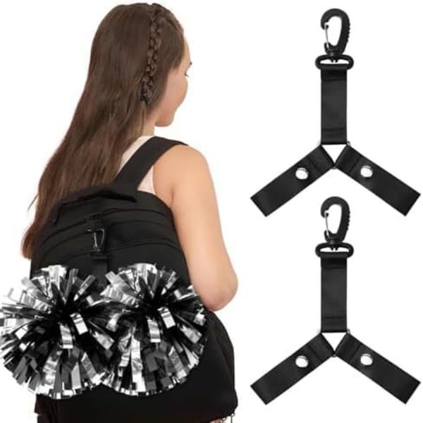 Cheerleading Pompomholder Cheer Bag Organizer Med Trykknapp Blue