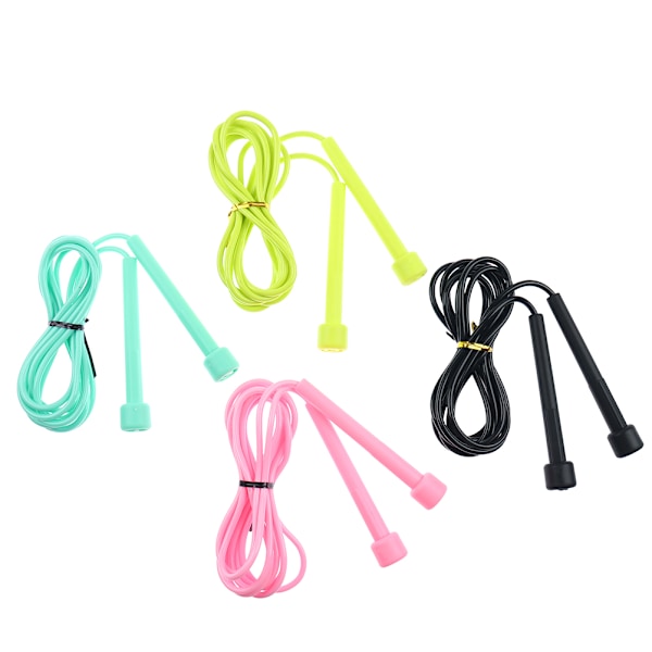 1 stk Speed Jump Rope Kids PVC Sjippetov Justerbar Fitness Black