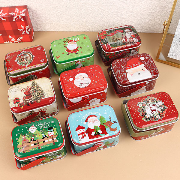1 stk Julekoffert Oppbevaringsbeholdere Blyplate Gaveboks Coo A9