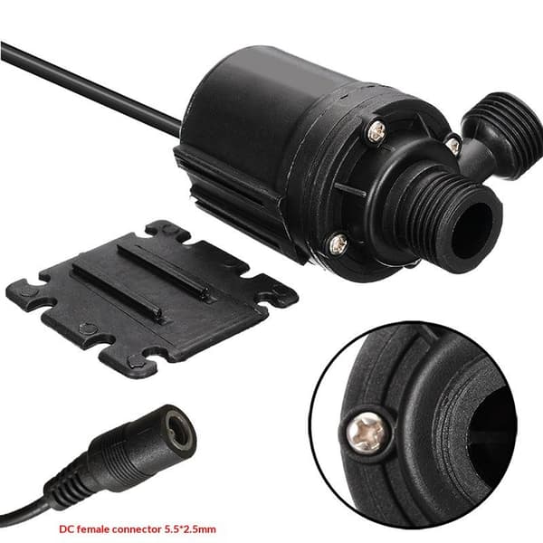 1 st 800L/H 12V 24V DC 5 meter dränkbar varmvatten cirkulationspump A1