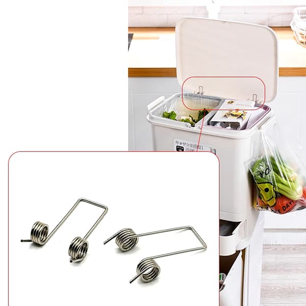 Soptunna Justerbar Komprimera 1 mm Dubbel Torsionsfjäder Spänne 10pcs