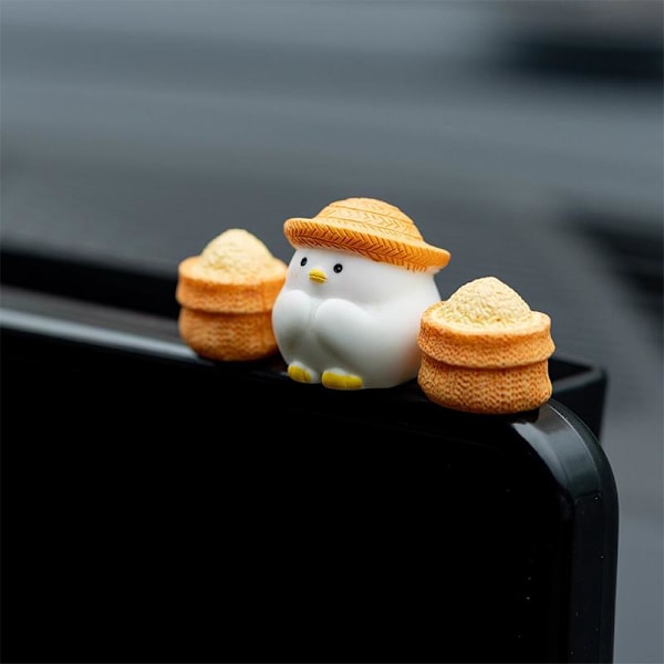 Kreativ bilnavigasjon bakspeil e Chick Straw Pile Accesso 4pcs