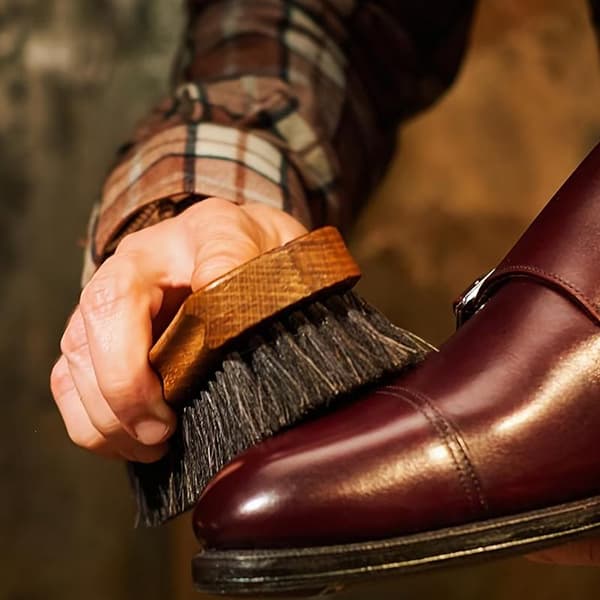 2/3 st Hästhår Glans Skoborstkit Polish Dauber Applikator A2